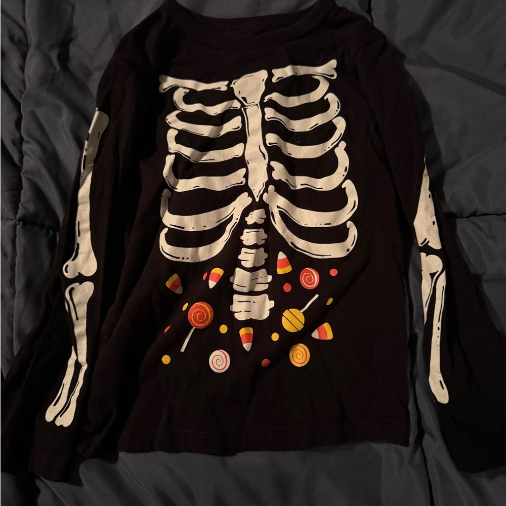Skeleton Halloween Long Sleeve Shirt